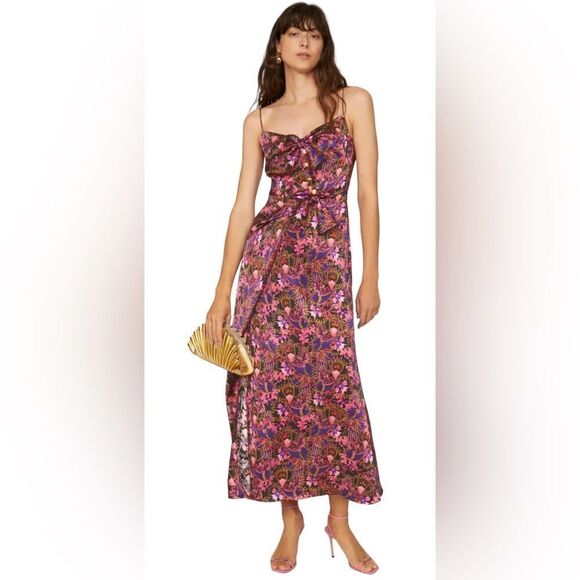 SALONI Penelope Silk Dress Size 6 - Picture 1 of 11